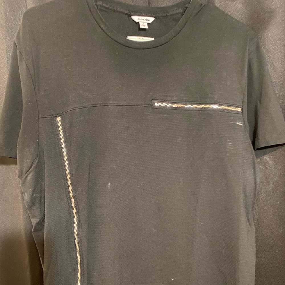 Black zipper calvin klein shirt